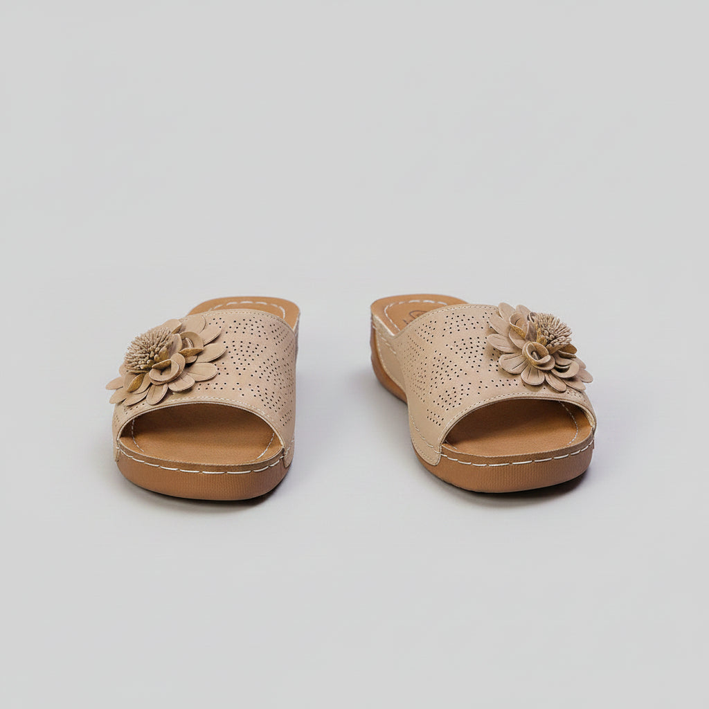Flower Wedges Sandals Summer Fashion Retro Hollow Sandals Holiday Beach Shoes For Women.....