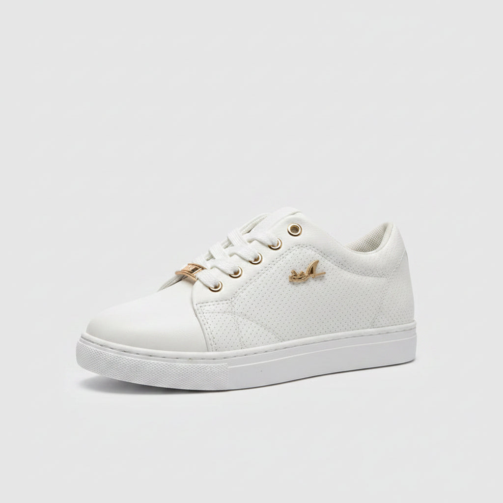 Women Flat Sneakers Breathable Lace-up Shoes For Girls...
